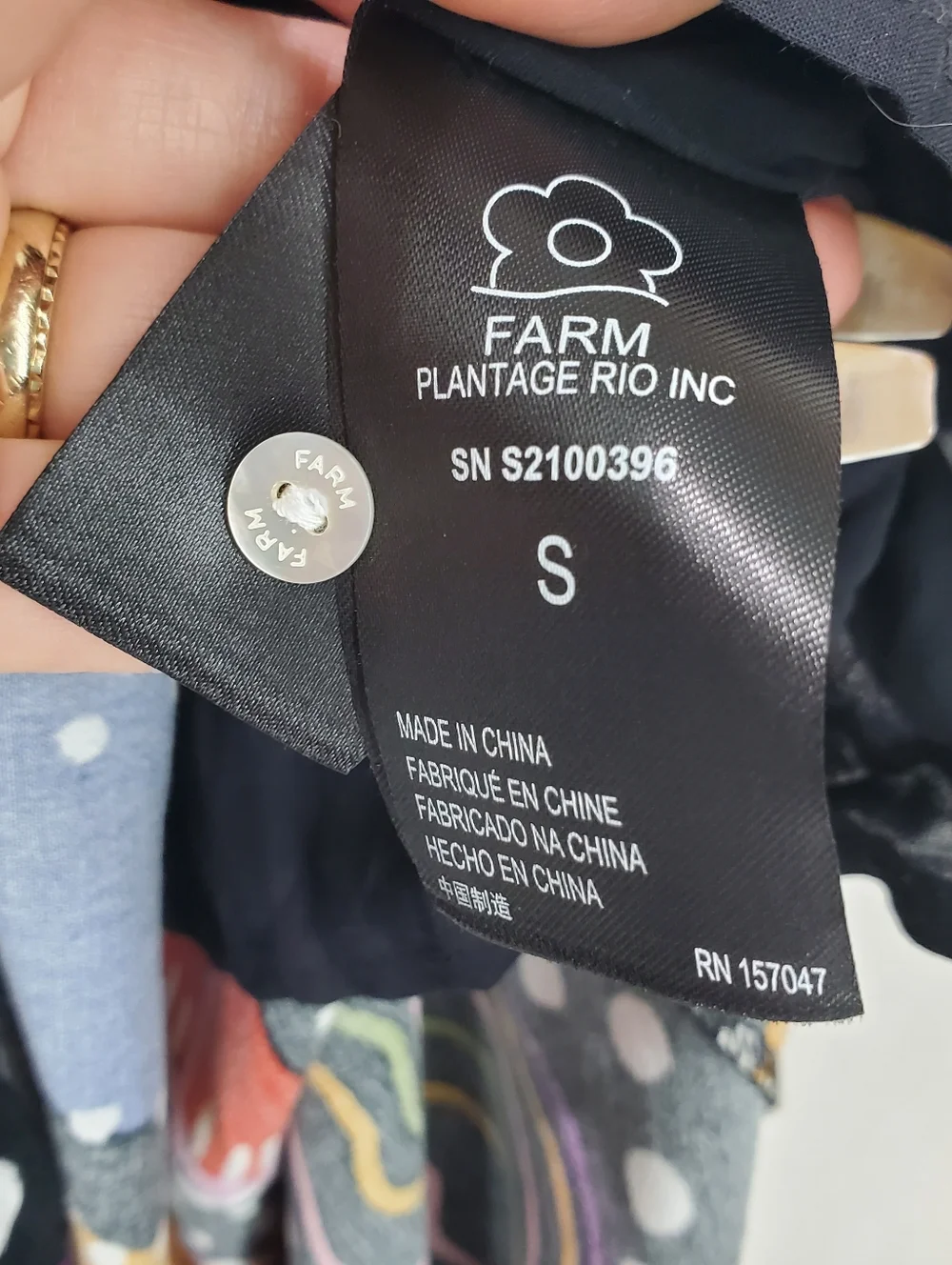 Farm Rio Under the Sea Plunge Neck Maxi Dress Beach Vacation Cruise Wedding Sz S - Picture 8 of 16